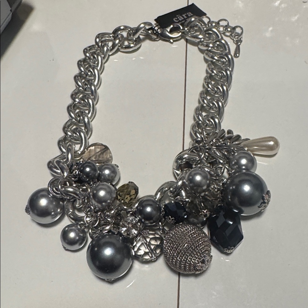 Cara New York Silver Charm Statement Necklace (BR999/3) - Picture 9 of 10